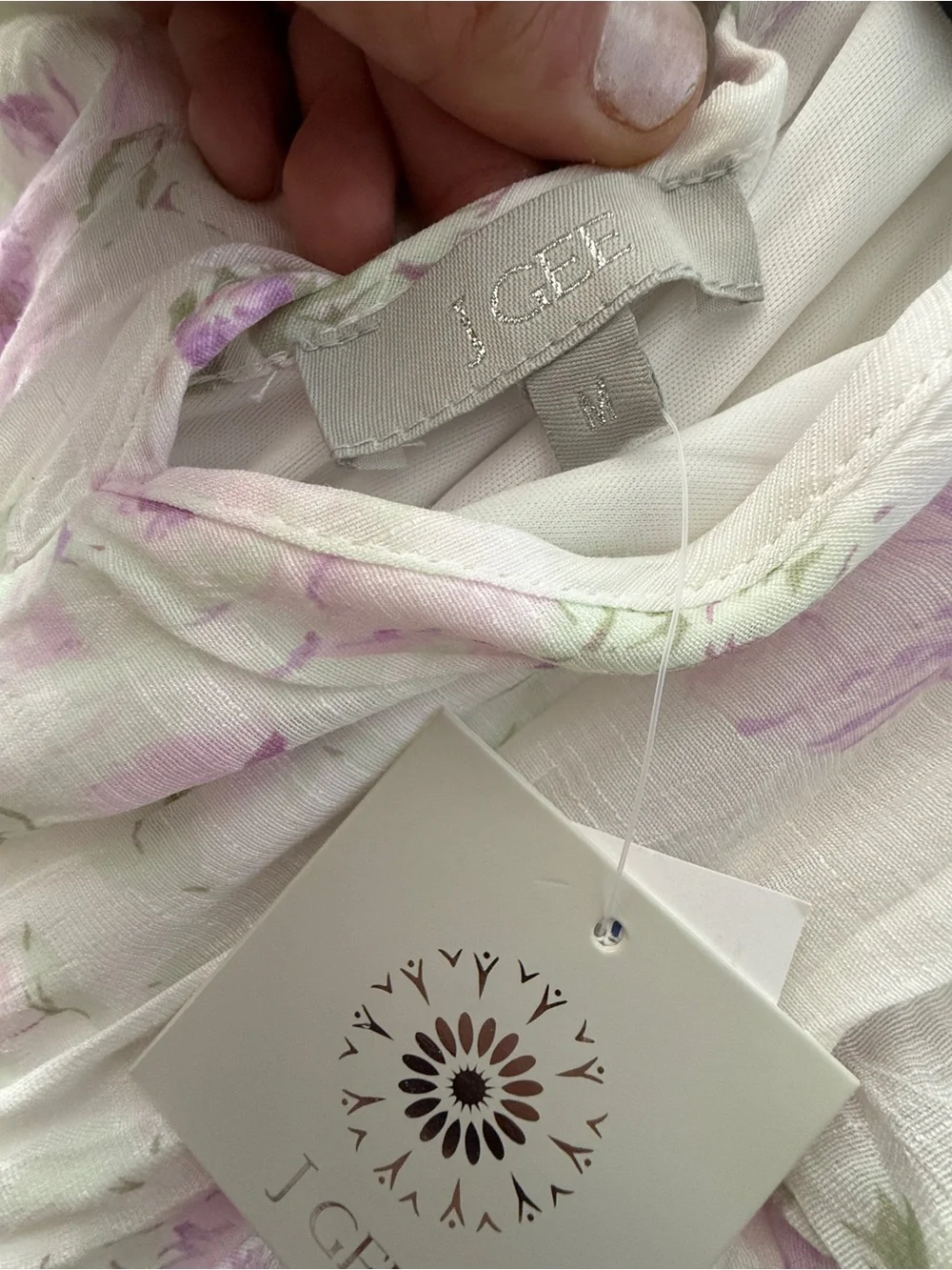 Lavender Floral Tiered Maxi Dress